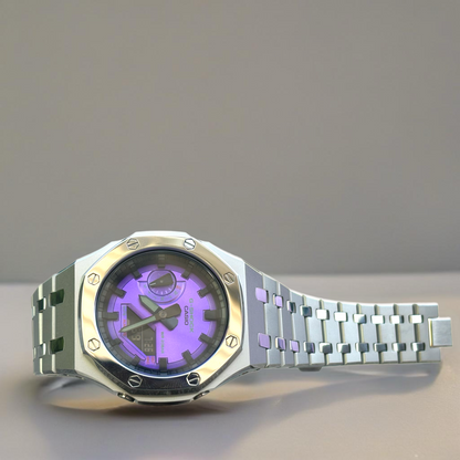 Purple Dial | Polished Stainless Steel Case