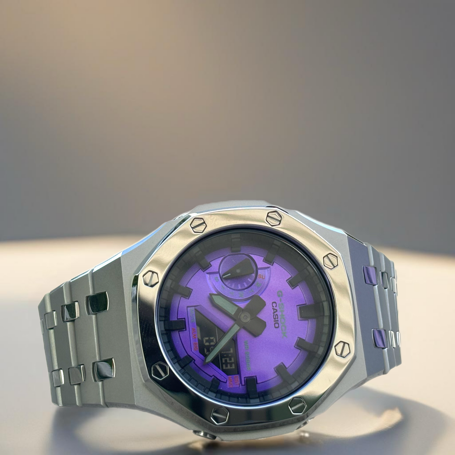 Purple Dial | Polished Stainless Steel Case